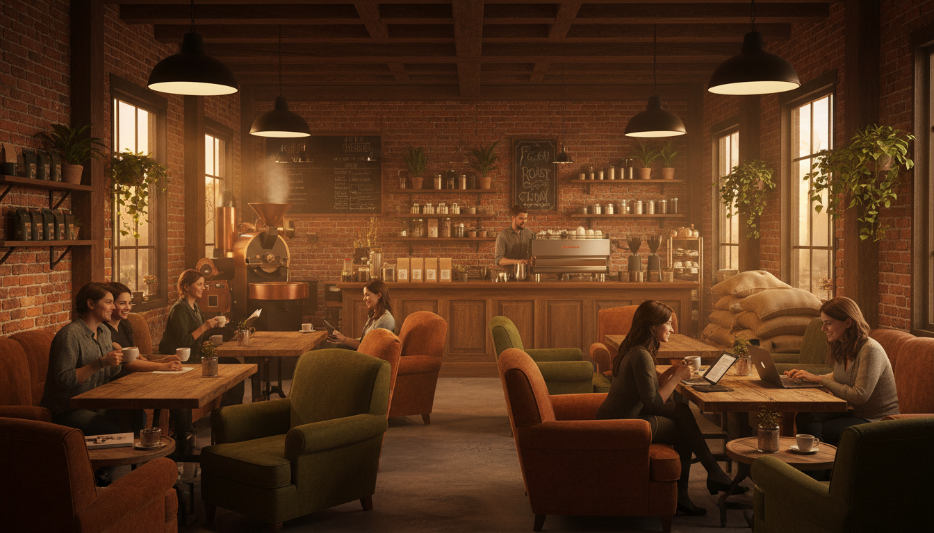 Cedar Coffee Roastery interior